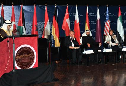 سلطان يدعو للتعاون الاقتصادي ونقل المعرفة للبشرية  دون تفريق